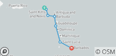  Oostelijk Caribisch gebied met St. Barths 2025-2026 - 7 bestemmingen 