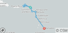  Ontdek de verborgen schatten van de Caraïben 2025-2026 - 22 Dagen (van Marigot naar Bridgetown) - 14 bestemmingen 