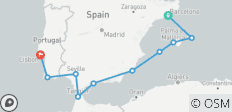  Perlas del Sur de España y Portugal 2026 - 11 Días (from Barcelona to Lisboa) - 10 destinos 