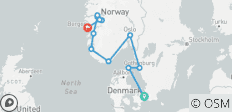  Nordische Wunder und Fjorde in Norwegen - 12 Destinationen 