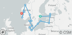  Baltische &amp; nordische Wunderwerke: Stockholm, Kopenhagen &amp; Norwegische Fjorde - 18 Destinationen 