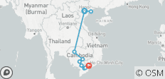  Points forts du Cambodge, du Vietnam et du Mékong de luxe 2024-2025 - 10 destinations 