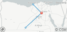  5 jours en Egypte avec visite d\'Alexandrie en voiture et aventure dans le désert blanc - 5 destinations 