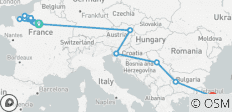  Cruise &amp; Rail: Paris to Istanbul (2027) (Paris to Istanbul, 2027) - 18 destinations 