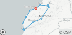  GRAND TOUR DU MAROC \&quot;AU DÉPART DE CASABLANCA\&quot; 11 JOURS - 13 destinations 