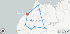  Circuit authentique de 7 jours dans le désert au départ de Casablanca - 9 destinations 