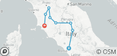  La campagne toscane et ombrienne avec les charmantes villes collinaires d\'Italie (de Rome à la Toscane) - 8 destinations 