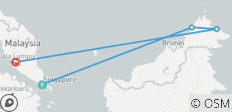  Malaysia &amp; Singapur: Borneos Geheimnisse des Dschungels - 4 Destinationen 