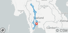  Viaje de ida y vuelta y Tailandia a nado (incl. vuelo) - 12 destinos 