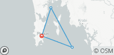  7 Tage auf der Insel Phuket Genießen Sie die attraktivsten Sehenswürdigkeiten. - 4 Destinationen 