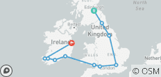  Exploring Britain and Ireland featuring England, Ireland, Scotland and Wales (Edinburgh to Dublin) (2025) - 11 destinations 