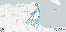  Paysages de Tunisie en 8 jours - 17 destinations 