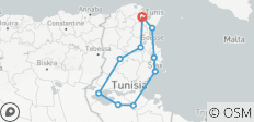  GREAT TOUR FROM TUNISIA 8 DAYS - 11 destinations 