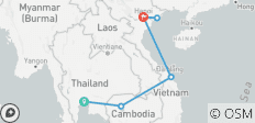  14 jours d\'épopée en Thaïlande, au Cambodge et au Vietnam (guide et chauffeur privés）) - 6 destinations 