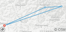  4 Días 3 Noches 2 Dham Yatra (Kedarnath, Badrinath) - 4 destinos 