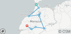  10 Daagse Rondreis Marokko Van Tanger Naar Marrakech - 12 bestemmingen 