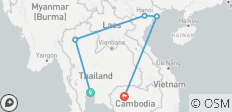  12 Daagse Thailand, Cambodja en Vietnam Ontdekkingsreis (privégids &amp; chauffeur） - 5 bestemmingen 