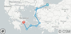  Aegean Explorer Istanbul → Athens (2025) (10 destinations) - 10 destinations 