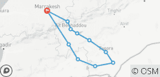  Circuit de 5 jours dans le désert du Sahara de Marrakech à Erg Chegaga - 11 destinations 