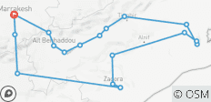  Circuit de Marrakech 10 jours Meilleur circuit au Maroc - 18 destinations 