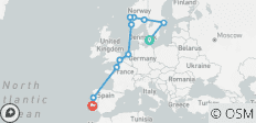  Descubrimiento Escandinavo: De Copenhague a Lisboa - Viaje en Crucero y por Tierra - 11 destinos 