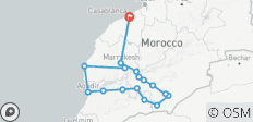  Circuit au Maroc 12 jours de Casablanca à Marrakech et aux villes impériales en passant par le désert du Sahara - 18 destinations 