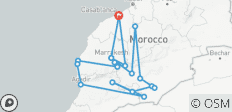  Die Magie Marokkos 12-tägige Wüstentour ab Casablanca: Marokko Tour - 18 Destinationen 