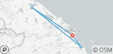  5 Tage-Erlebnis Zentralvietnam mit Up Travel: Da Nang - Hoi An Antike Stadt - Kaiserstadt Hue - 4 Destinationen 