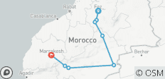  4D/3N Privé woestijntour van Fez naar Marrakech - 8 bestemmingen 