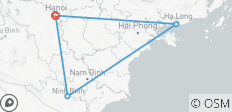  Circuit de 5 jours dans le Nord - Hanoi Capital - Ninh Binh - Baie d\'Ha Long - 4 destinations 