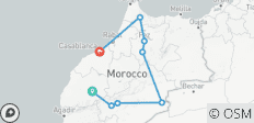  Circuit privé de 6 jours au Maroc depuis Marrakech - 8 destinations 