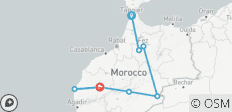  Desert Dreams and Medina Marvels: A 9-Day Moroccan Experience from Tangier - 8 destinations 