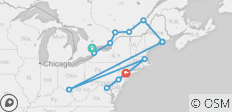  Le meilleur de l\'est du Canada et des États-Unis (classique, 16 jours) - 14 destinations 