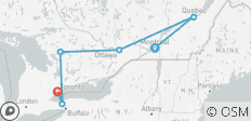  Oostelijke ontdekkingsreis – vanuit Montreal – een mini-rondreis - 6 bestemmingen 