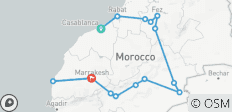  Morocco 9 days tour from Casablanaca - 15 destinations 