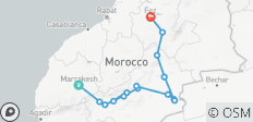  3-Day Private Desert Trip from Marrakesh to Fes - 15 destinations 