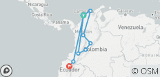  CARTAGENA to QUITO (22 days) Colombian Adventure - 10 destinations 