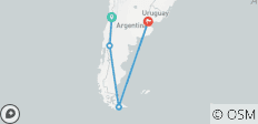  SANTIAGO nach BUENOS AIRES (31 Tage) Patagonische Adve - 4 Destinationen 