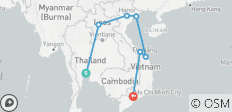  15 Tage Gesichter Asiens: Bangkok-Luang Prabang-Vietnam (Kleingruppe) - 7 Destinationen 