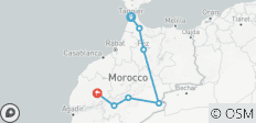  5-Days Morocco Tour from Tangier To Marrakesh via Chefchaouen, Fez &amp; Sahara Desert - 7 destinations 