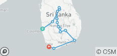  Sri Lanka Express : 15 sites touristiques en 6 jours et arrêt à South Beach - 14 destinations 