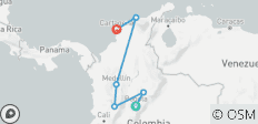  Kolumbien Rundreise - 16 Tage Höhepunkte - 6 Destinationen 