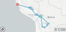  Bolivia to Peru: Lakes, Salt Flats &amp; Machu Picchu - 25 destinations 