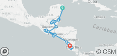  L\'Amérique centrale en sept pays : Du Mexique au Costa Rica - 22 destinations 