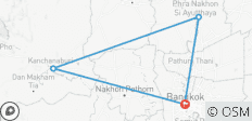  Circuit de 6 jours au cœur de la Thaïlande (guide et chauffeur privés）) - 4 destinations 