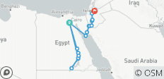  Egypt &amp; Jordan Discovered By Land 2025 (4 &amp; 5 Star Hotels) - 19 destinations 