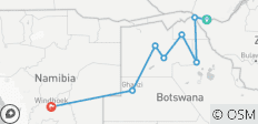  Victoria Falls to Windhoek Overland Safari - 8 destinations 