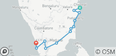  Exotische Tamil Nadu und Kerala Tour - 12 Destinationen 