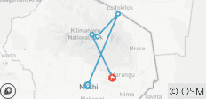  Best 4 Days Rongai Kilimanjaro Trekking Route - 5 destinations 