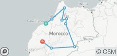  Circuit de 7 jours de Casablanca à Marrakech (Groupe) - 9 destinations 